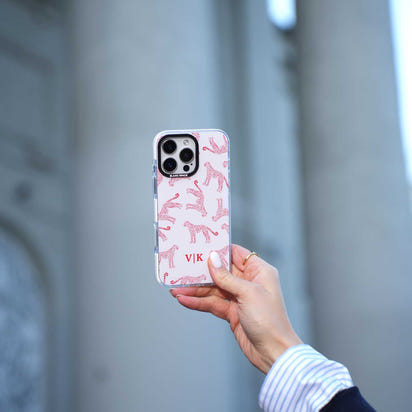 Guépard rouge et rose personnalisé