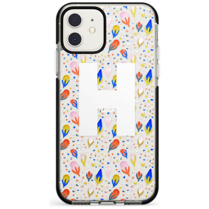 Personalised Abstract Floral Initial