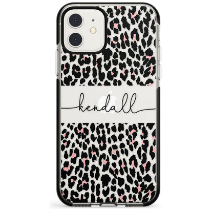 Personalised Cursive Leopard Spots