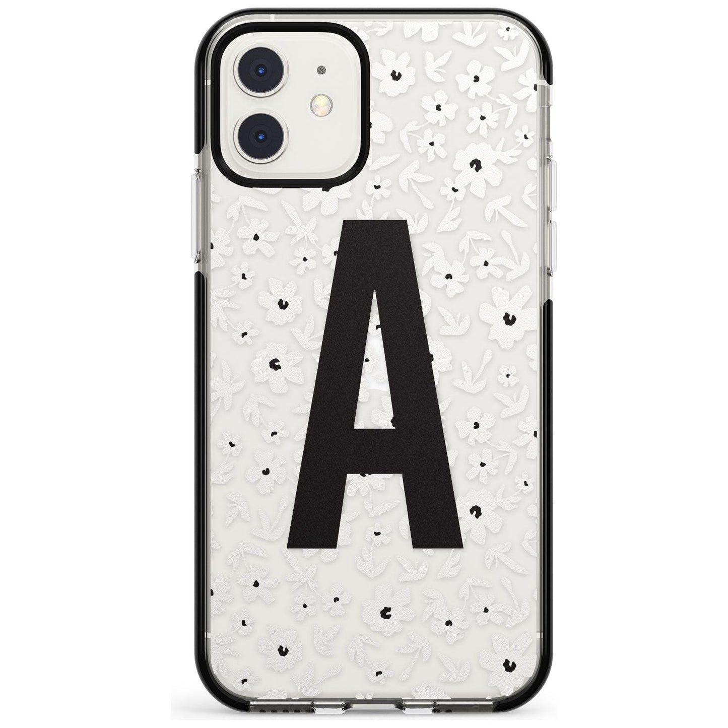 Initiale en gras personnalisée et florale