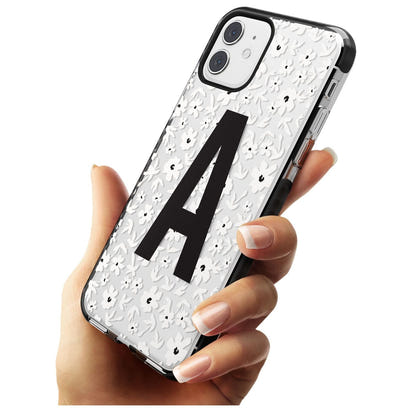 Initiale en gras personnalisée et florale