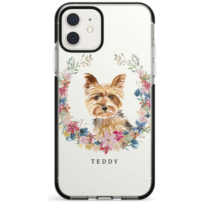 Personalised Yorkshire Terrier Floral Portrait