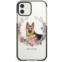 Personalised German Shepherd Floral Portrait