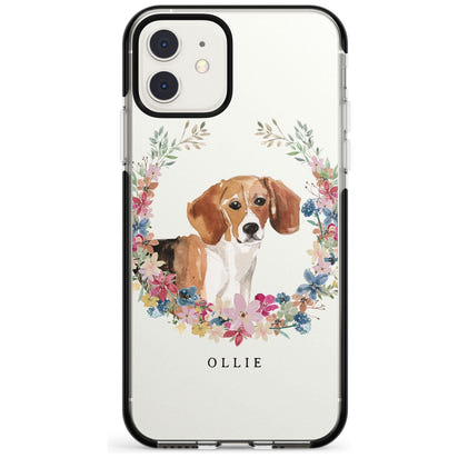 Personalised Beagle Floral Portrait