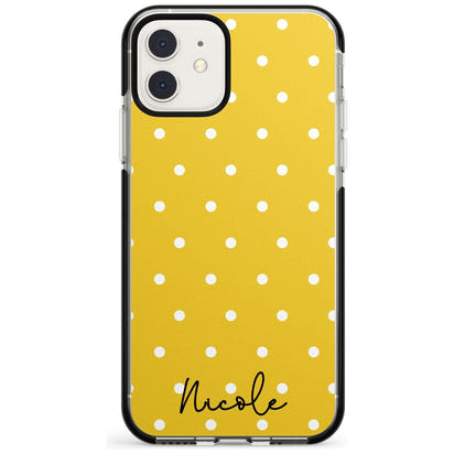 Personalised Yellow Polka Dot