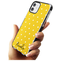 Personalised Yellow Polka Dot