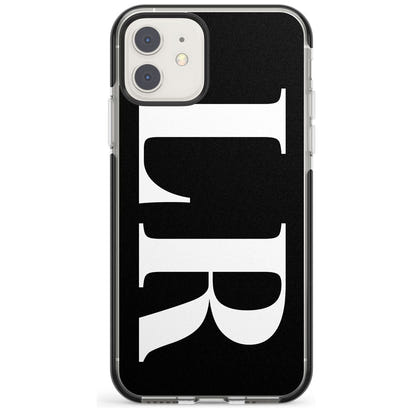 Lettres blanches et noires personnalisées