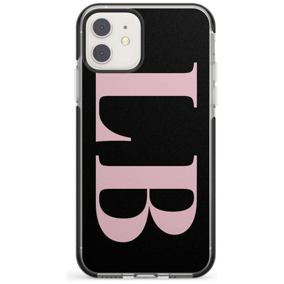 Lettres personnalisées roses et noires vertes