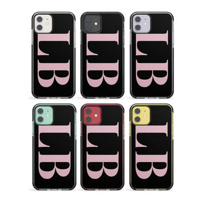 Lettres personnalisées roses et noires vertes