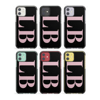 Lettres personnalisées roses et noires vertes