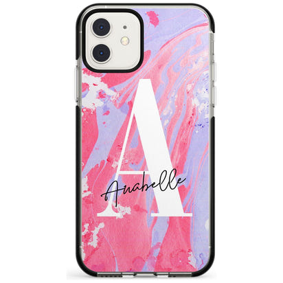 Personalised Pink & Purple Marble