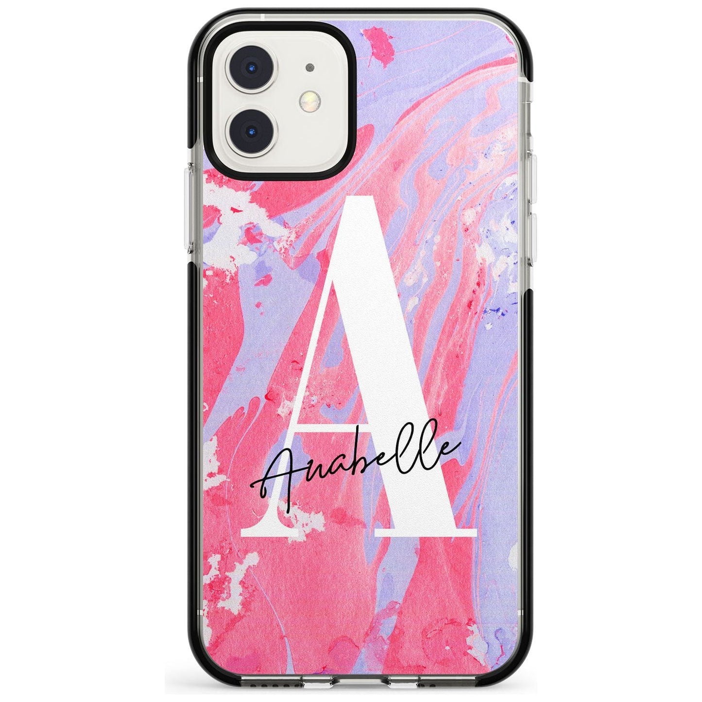Personalised Pink & Purple Marble