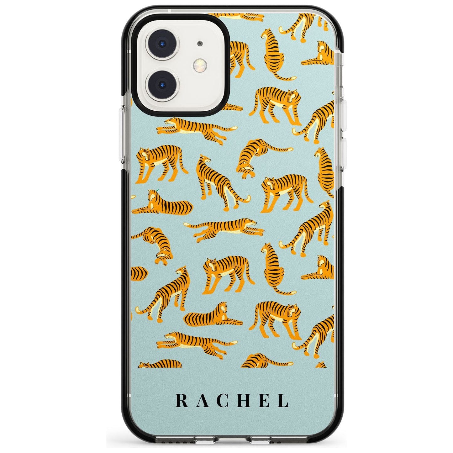 Personalised Turquoise Tiger Pattern