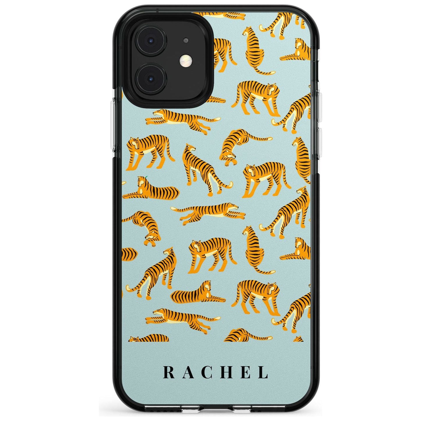 Personalised Turquoise Tiger Pattern