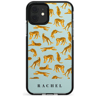 Personalised Turquoise Tiger Pattern