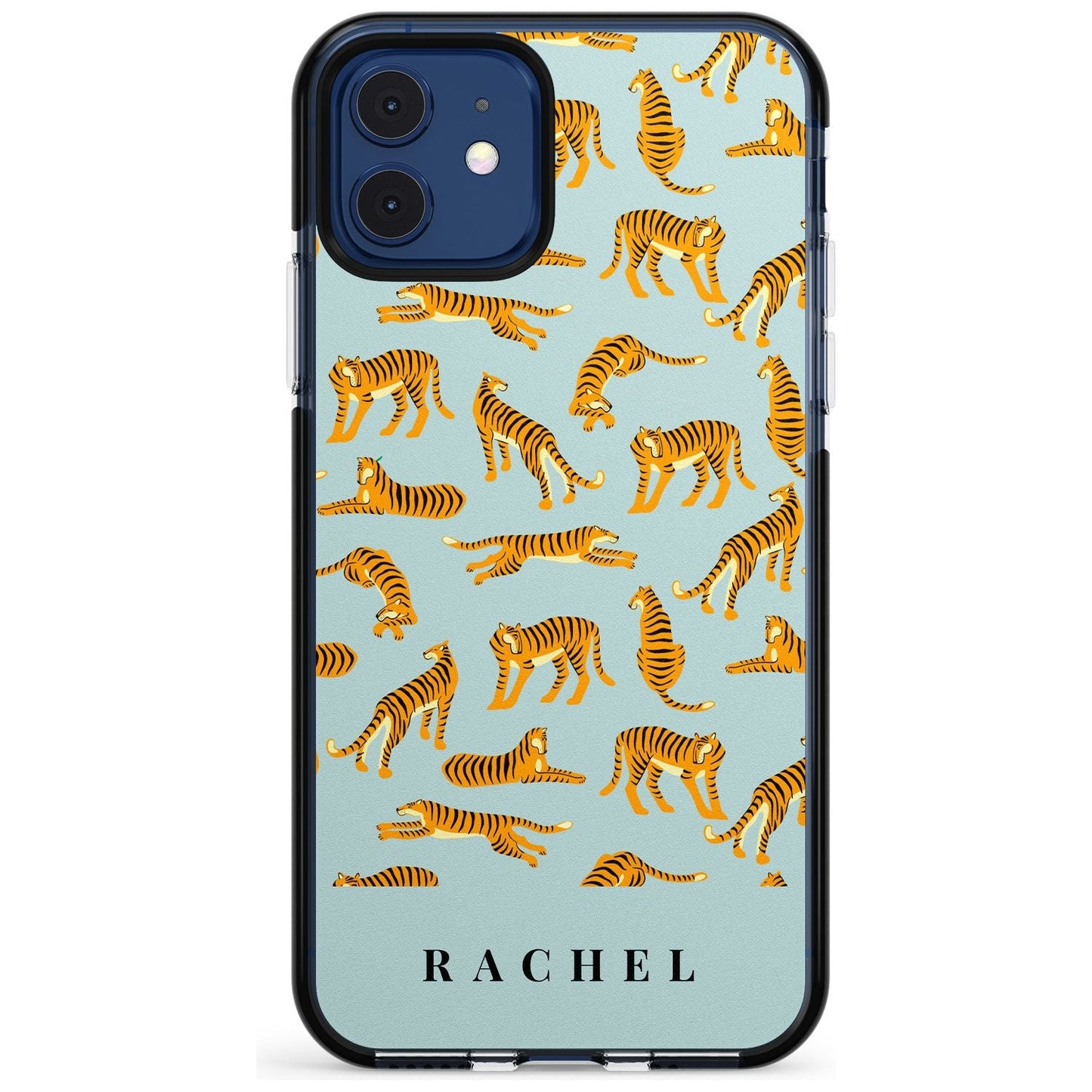 Personalised Turquoise Tiger Pattern