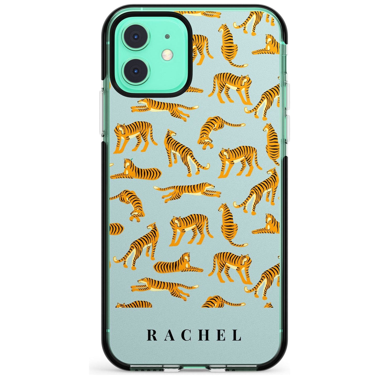 Personalised Turquoise Tiger Pattern