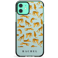 Personalised Turquoise Tiger Pattern