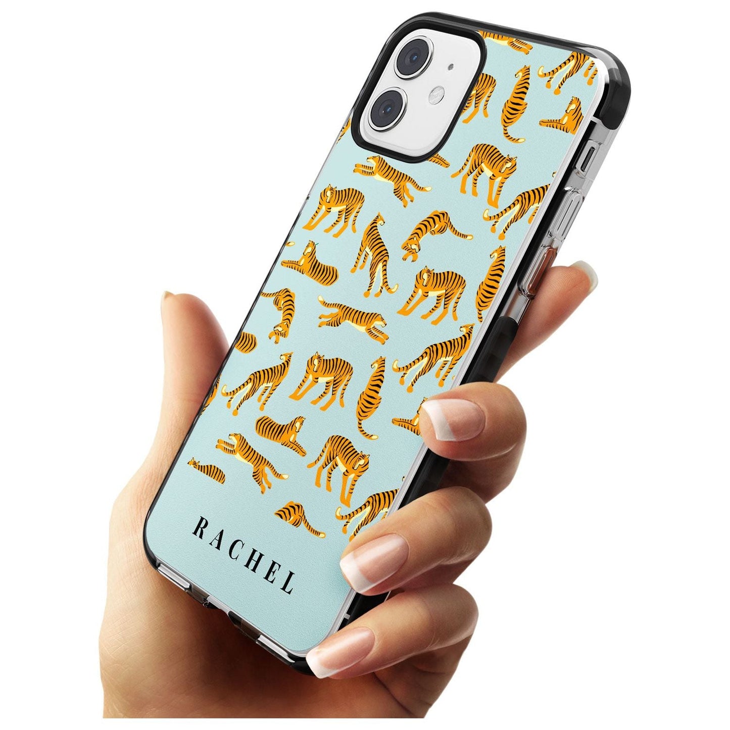 Personalised Turquoise Tiger Pattern