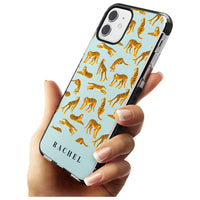 Personalised Turquoise Tiger Pattern