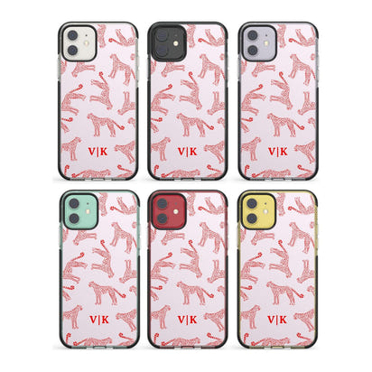 Guépard rouge et rose personnalisé