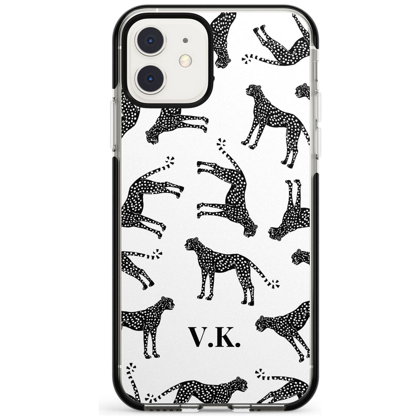 Personalised Black & White Cheetah Pattern