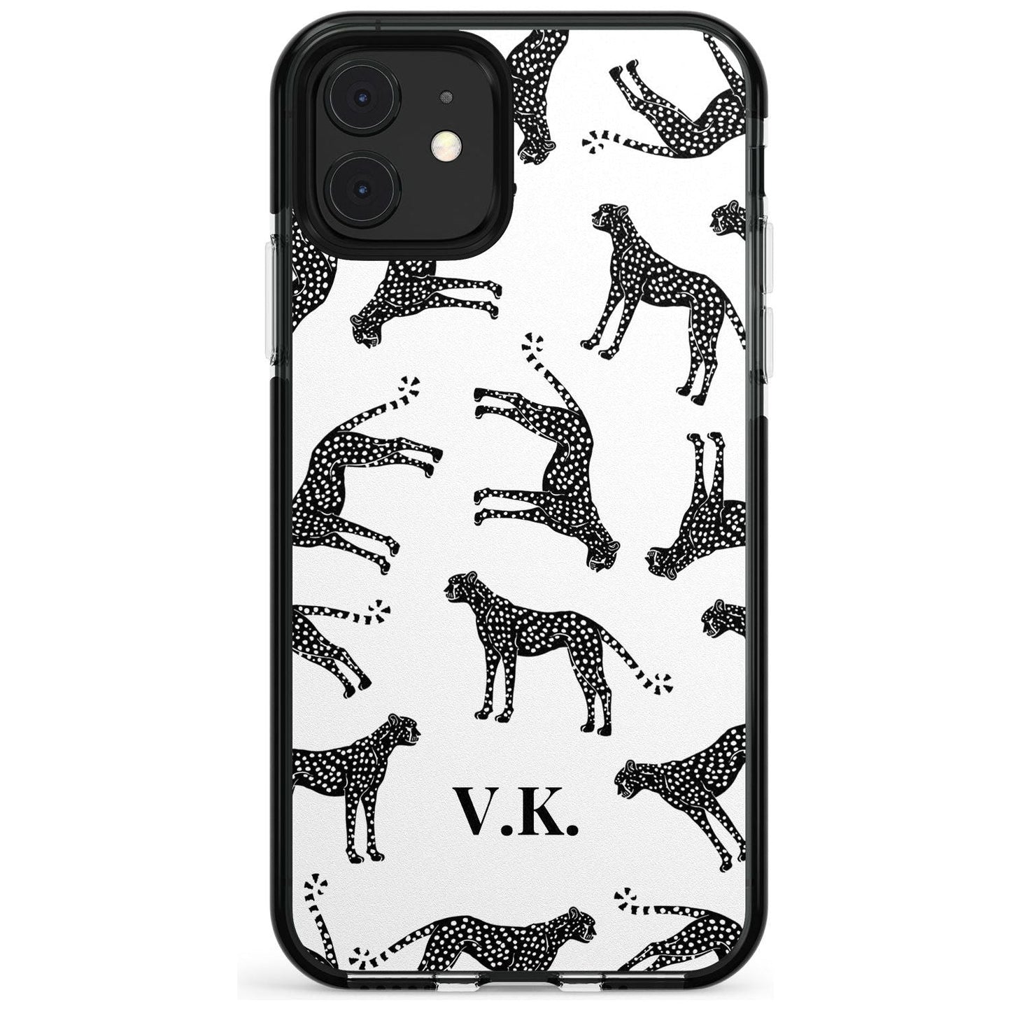 Personalised Black & White Cheetah Pattern