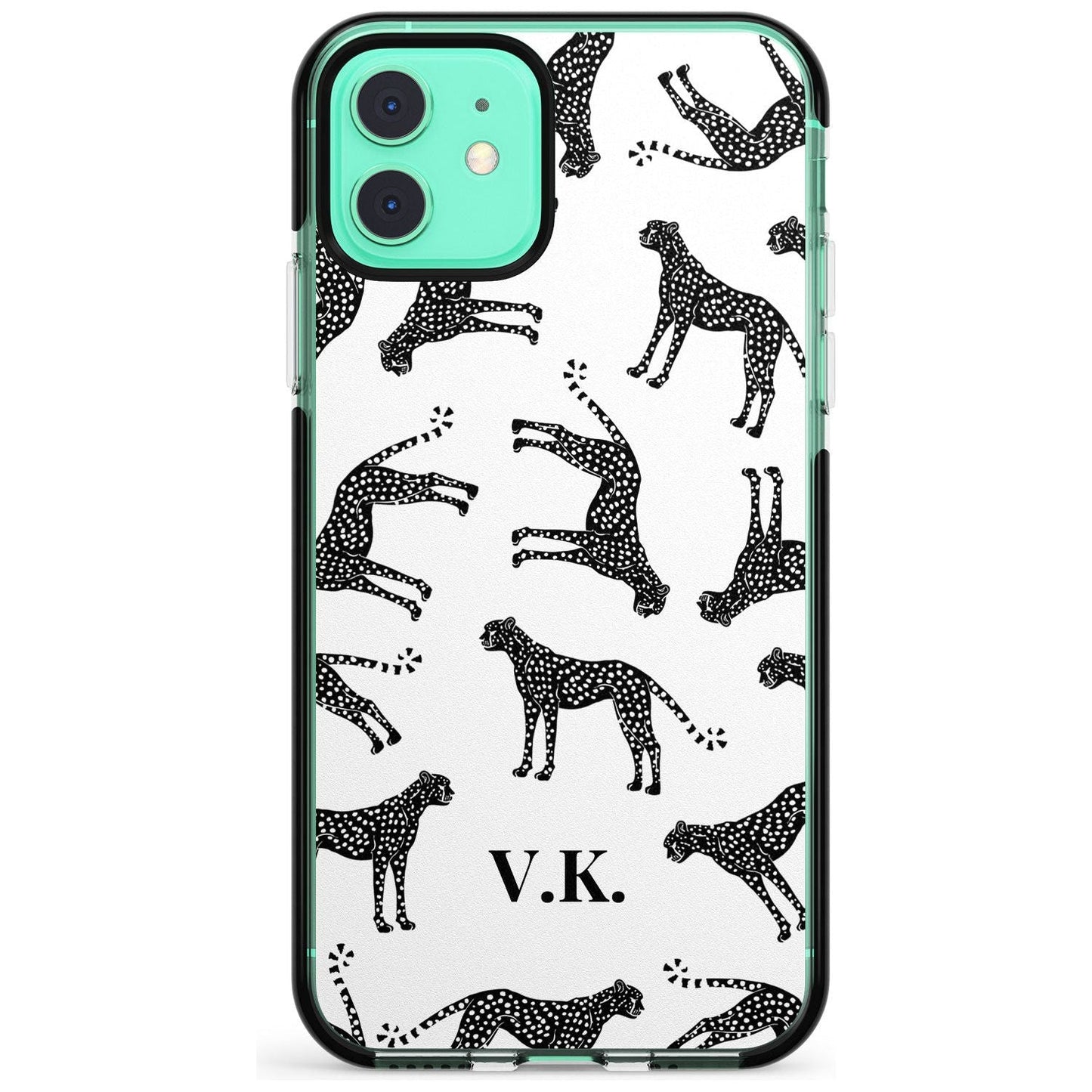Personalised Black & White Cheetah Pattern