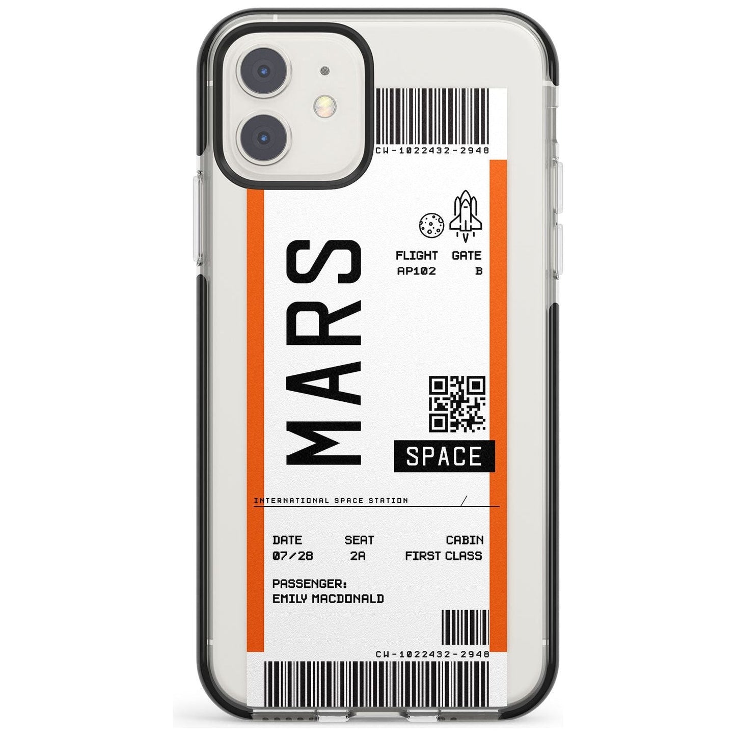 Personalised Mars Travel Ticket