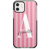 Personalised Pink Stripes Initial
