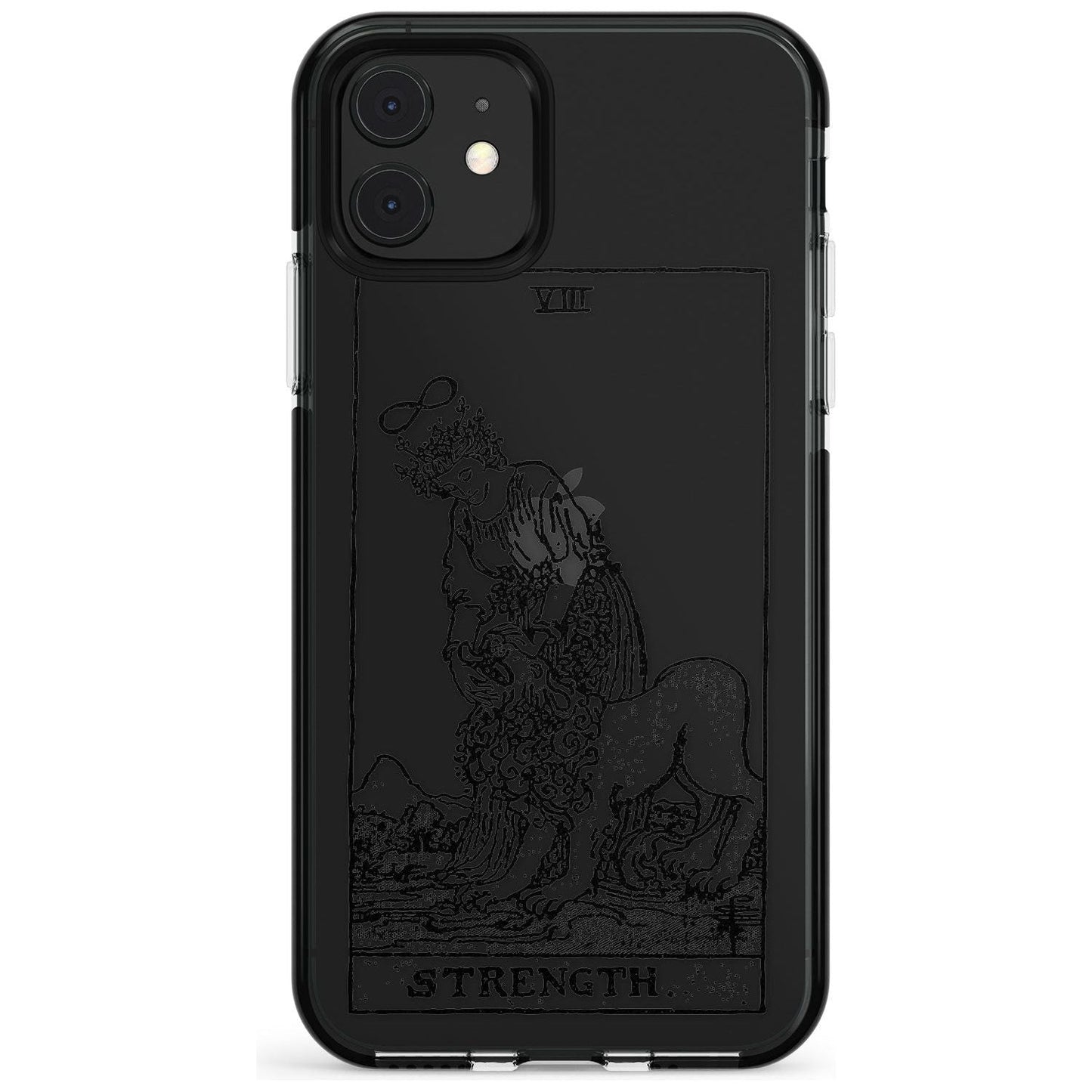 Personalisierte Stärke-Tarotkarte (Transparent)