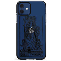 Personalisierte Tarotkarte „Königin der Stäbe“ (transparent)