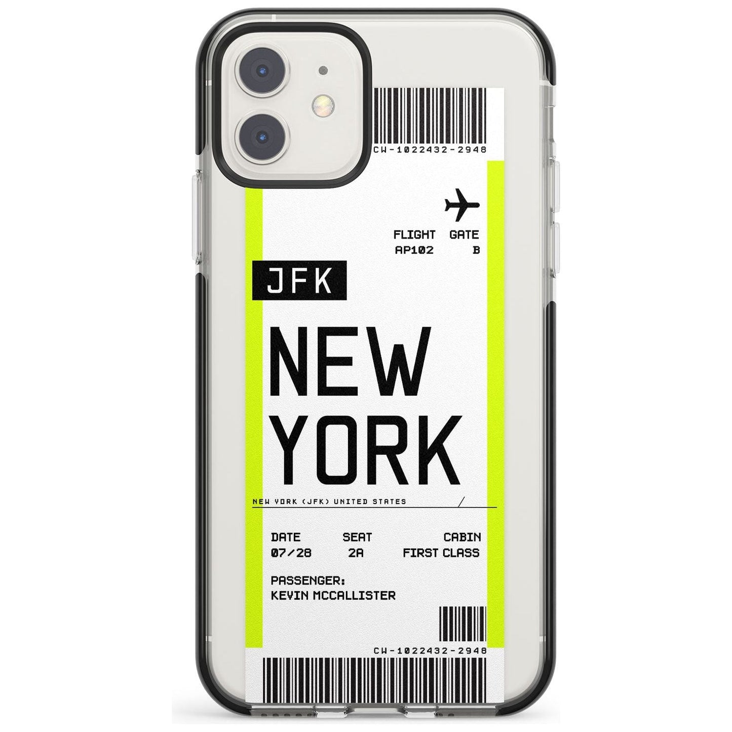 Personalised New York Boarding Pass