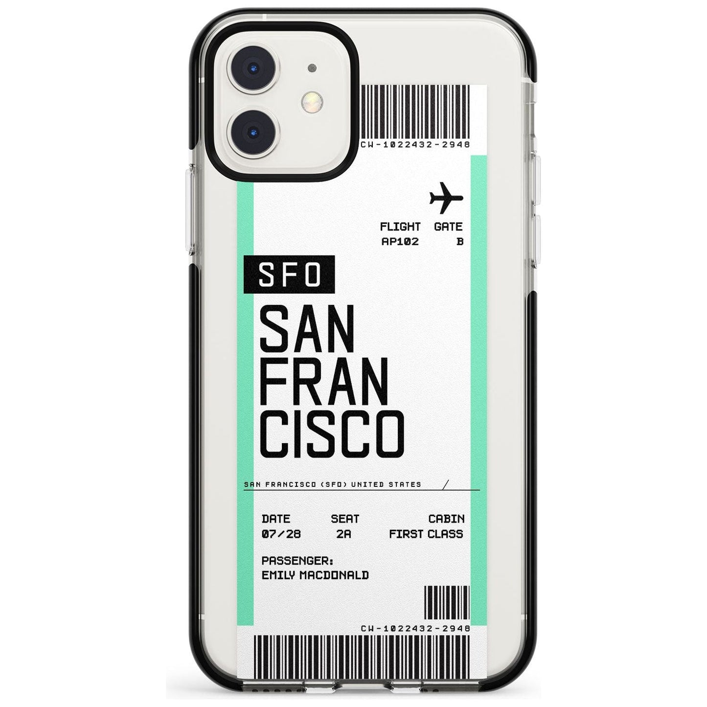Personalised San Francisco Boarding Pass