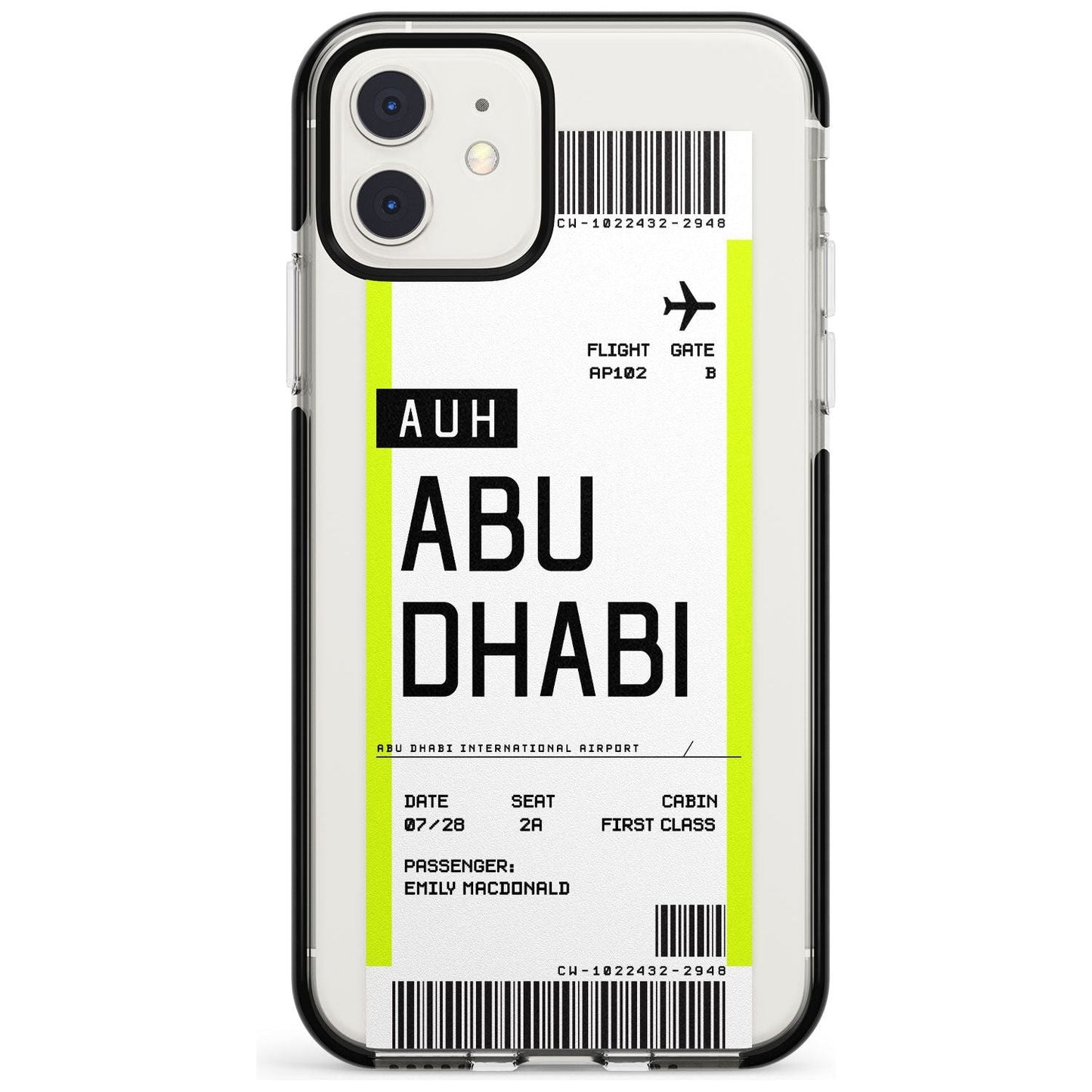 Personalised Abu Dhabi Boarding Pass
