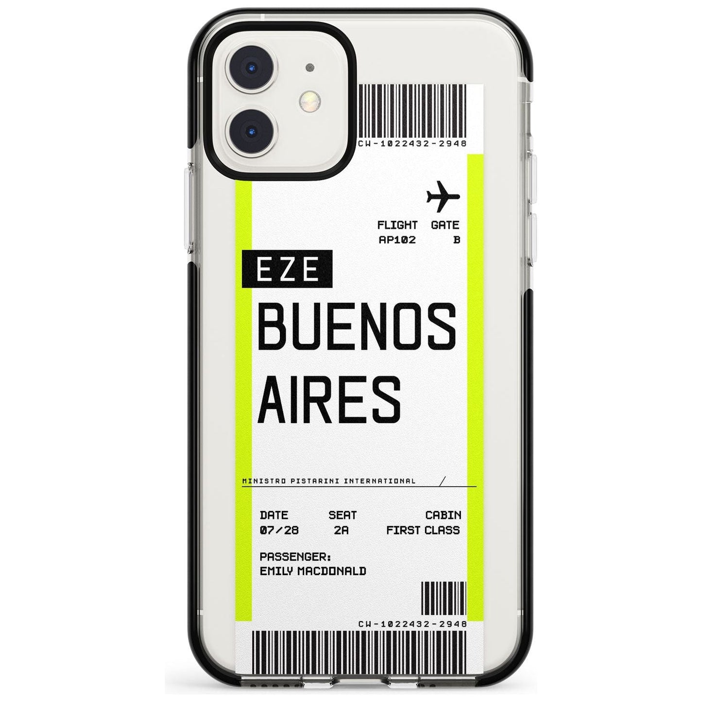 Personalised Buenos Aires Boarding Pass