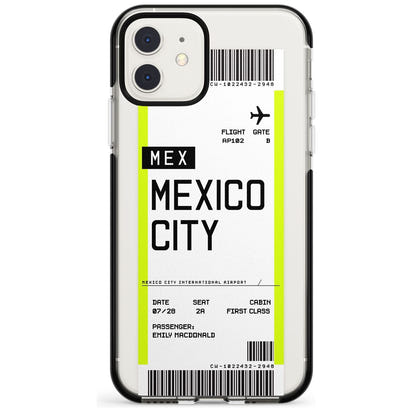 Carte d'embarquement personnalisée pour Mexico