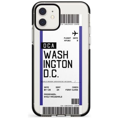 Personalised Washington D.C. Boarding Pass