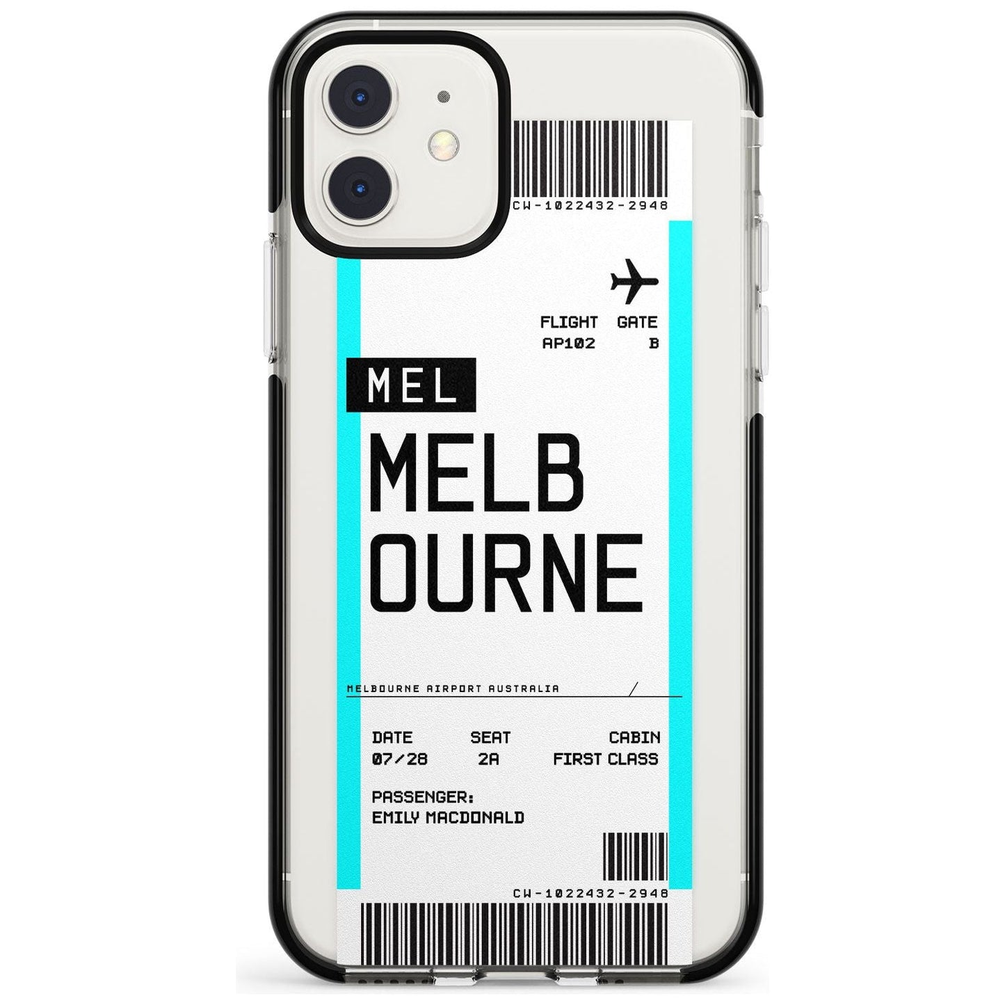 Personalised Melbourne Boarding Pass