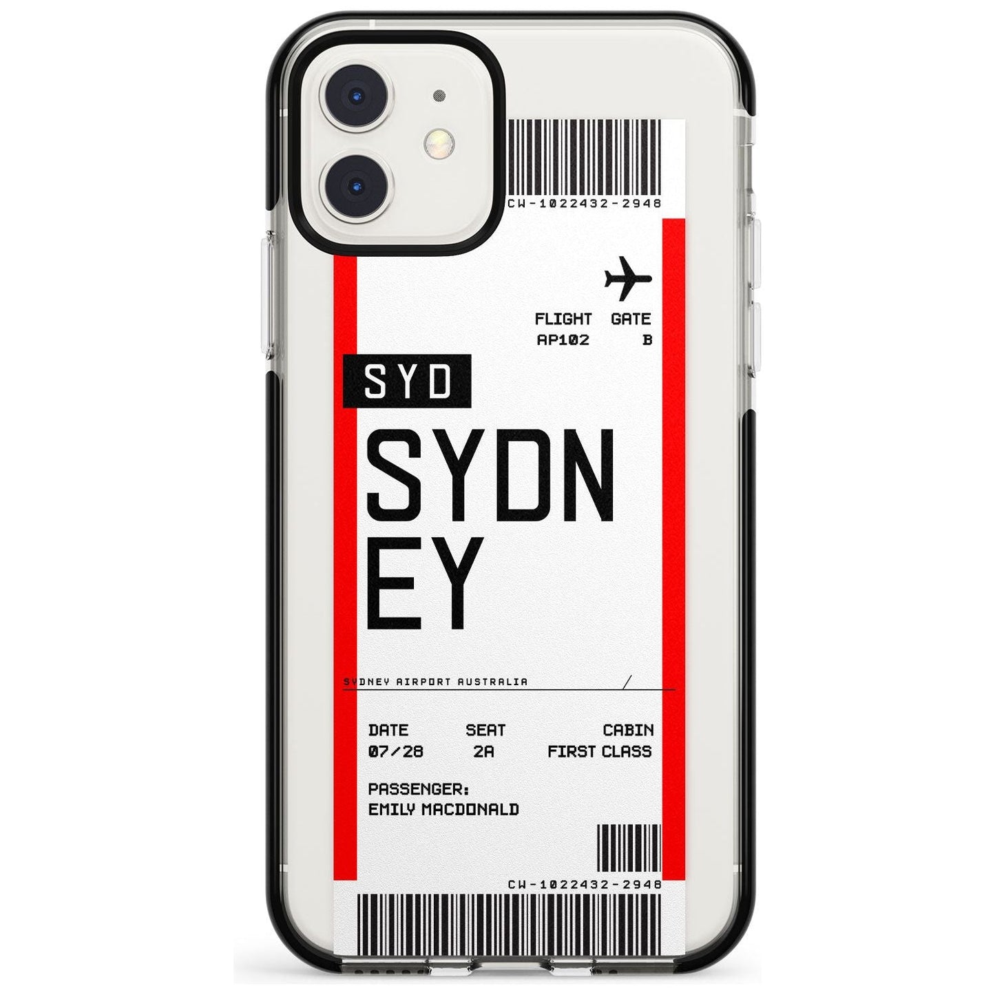 Personalised Sydney Boarding Pass