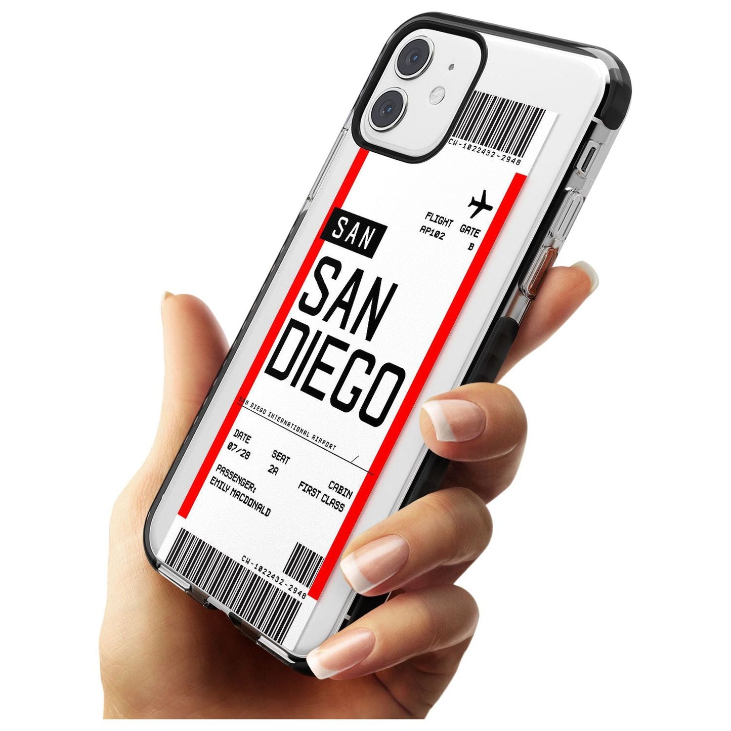 Personalised San Diego Boarding Pass