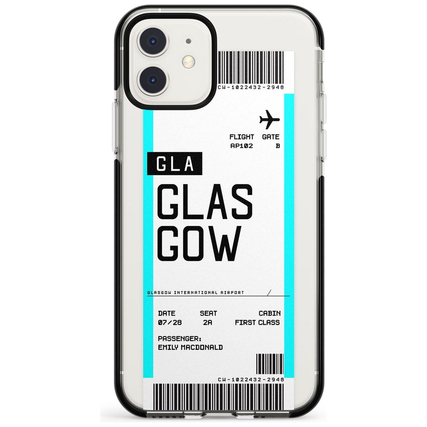 Personalised Glasgow Boarding Pass