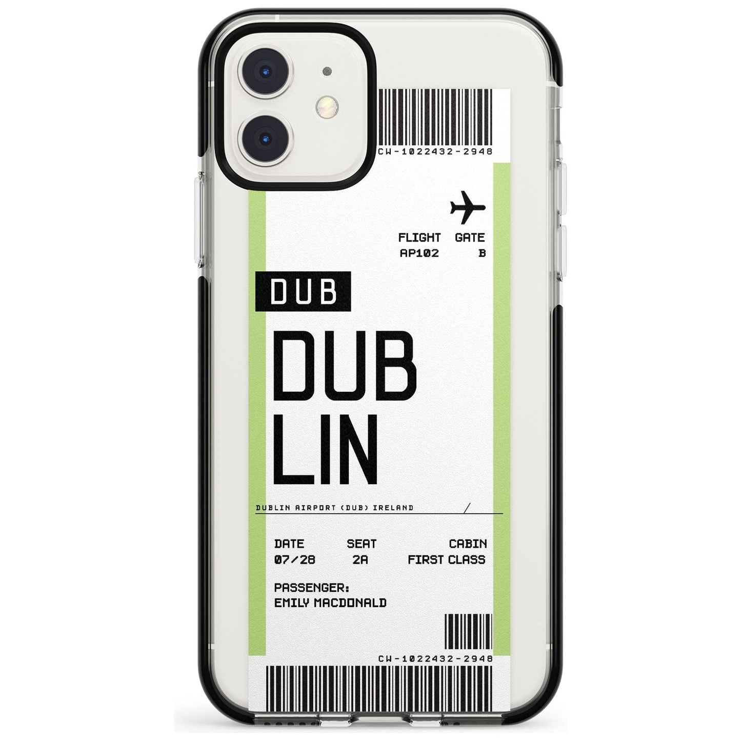 Personalised Dublin Boarding Pass