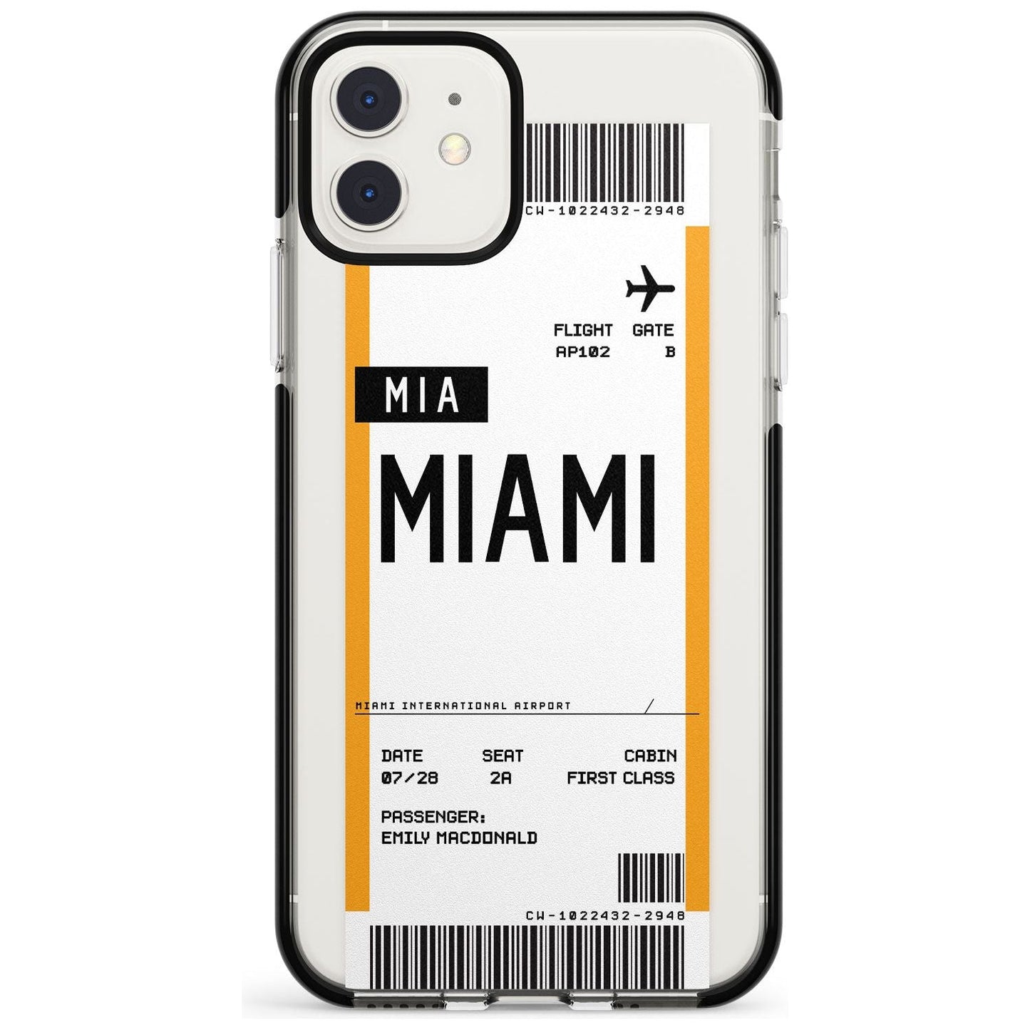 Personalised Miami Boarding Pass