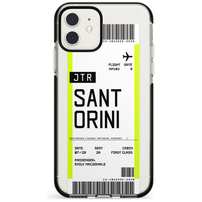 Personalisierte Bordkarte für Santorini