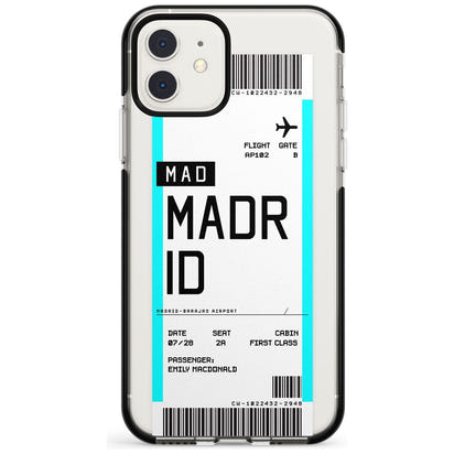Personalised Madrid Boarding Pass