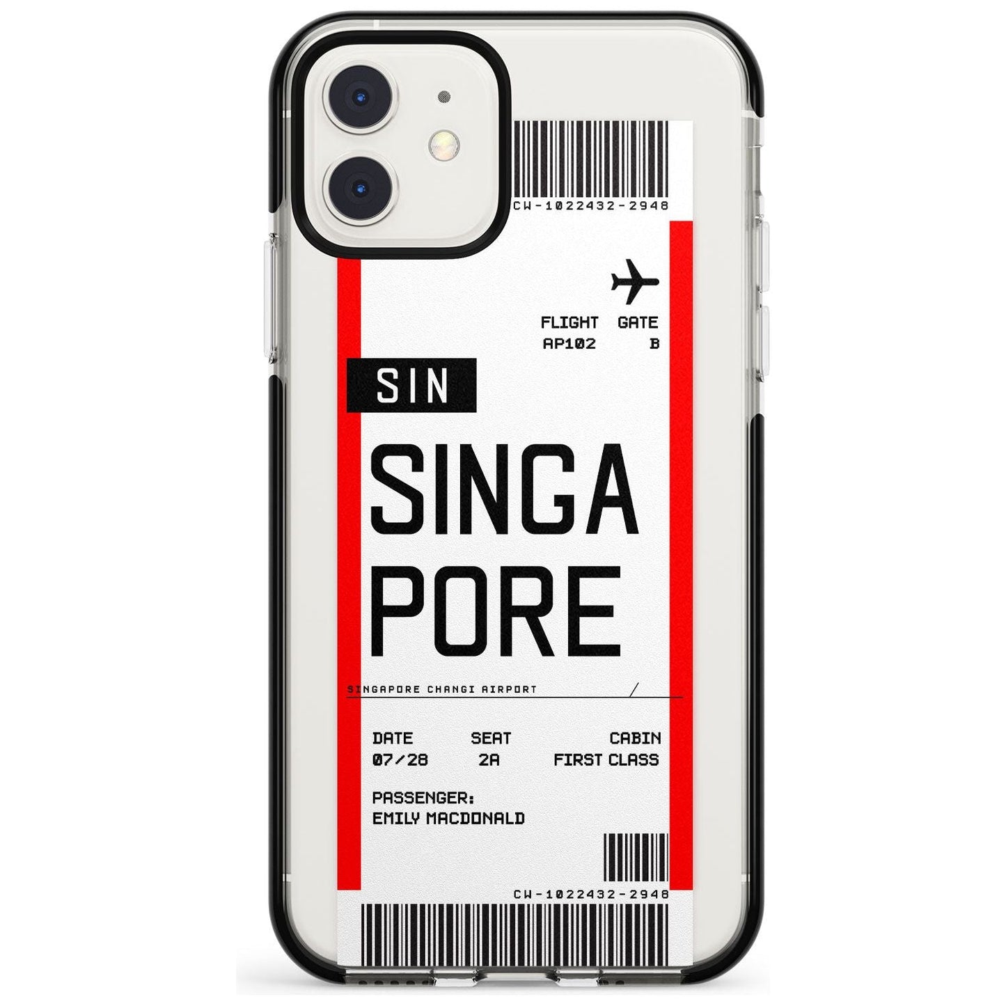 Personalised Singapore Boarding Pass
