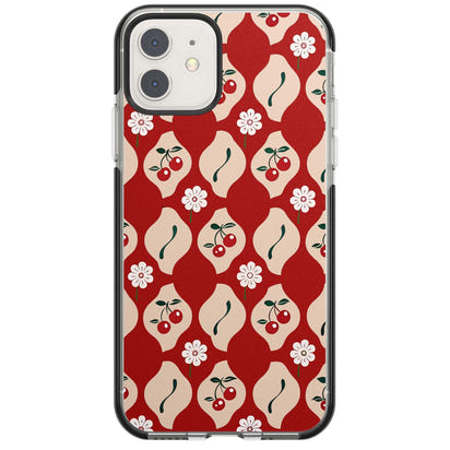 Vintage Cherry Diamond Pattern