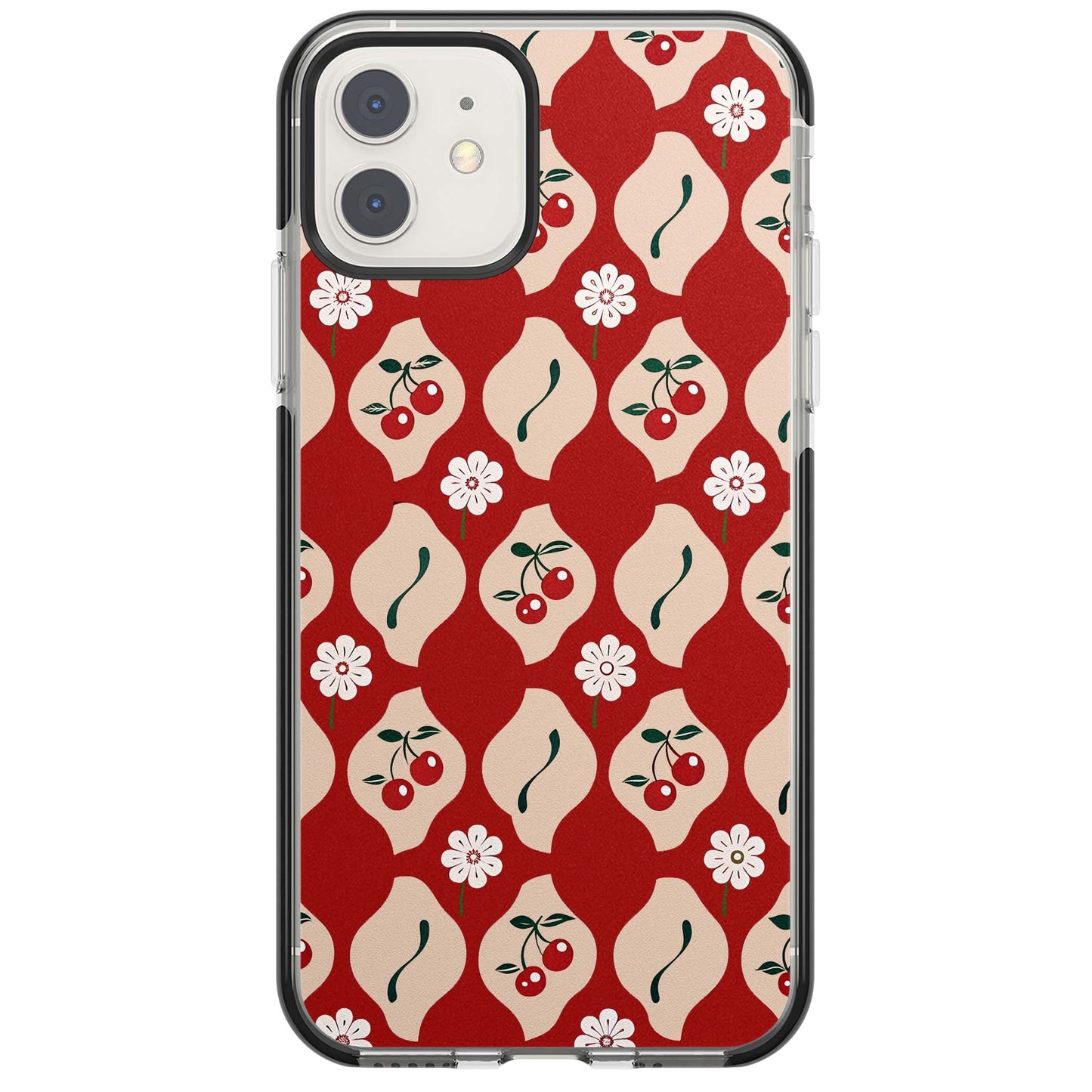 Vintage Cherry Diamond Pattern