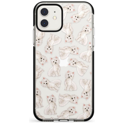 Motif de chien Westie